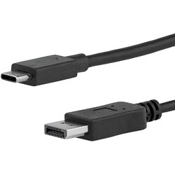  6 ft. (1.8 m) USB-C to DisplayPort Cable - 4K 60Hz - Black startech CDP2DPMM6B